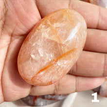 Load image into Gallery viewer, Fire Quartz aka Hematoid Quartz Palm Stone