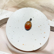 Load image into Gallery viewer, 92.5 Silver Banded Agate Pendant