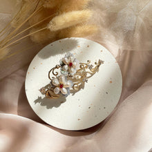 Load image into Gallery viewer, Mother Of Pearl with Pearl Brooch