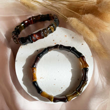 Load image into Gallery viewer, Tri Colour Tiger Eye Bracelet