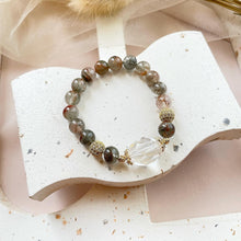 Load image into Gallery viewer, Lodolite with Clear Quartz Bracelet