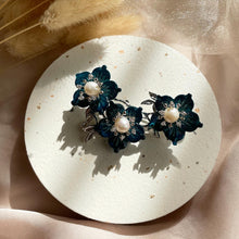 Load image into Gallery viewer, Dyed Mother Of Pearl with Pearl Brooch