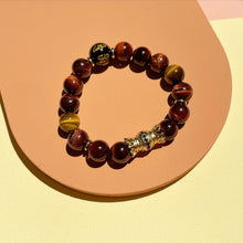 Load image into Gallery viewer, Tiger Eye with Black Onyx Bracelet (Unisex)