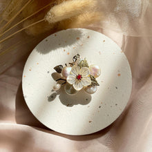 Load image into Gallery viewer, Mother Of Pearl with Pearl Brooch