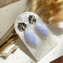 Load image into Gallery viewer, Blue Lace Agate Earring