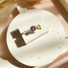 Load image into Gallery viewer, Amethyst with Peridot Ring