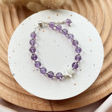 Load image into Gallery viewer, Mother Of Pearl with Amethyst Bracelet