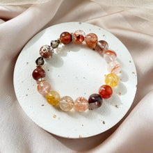 Load image into Gallery viewer, Fire Quartz with Smoky Quartz Bracelet