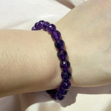 Load image into Gallery viewer, Amethyst faceted bracelet