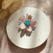 Load image into Gallery viewer, Mother Of Pearl with Amazonite Brooch