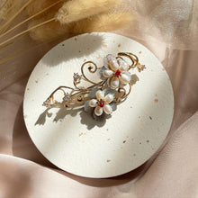 Load image into Gallery viewer, Mother Of Pearl with Pearl Brooch