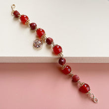 Load image into Gallery viewer, Carnelian with Red Jasper Bracelet