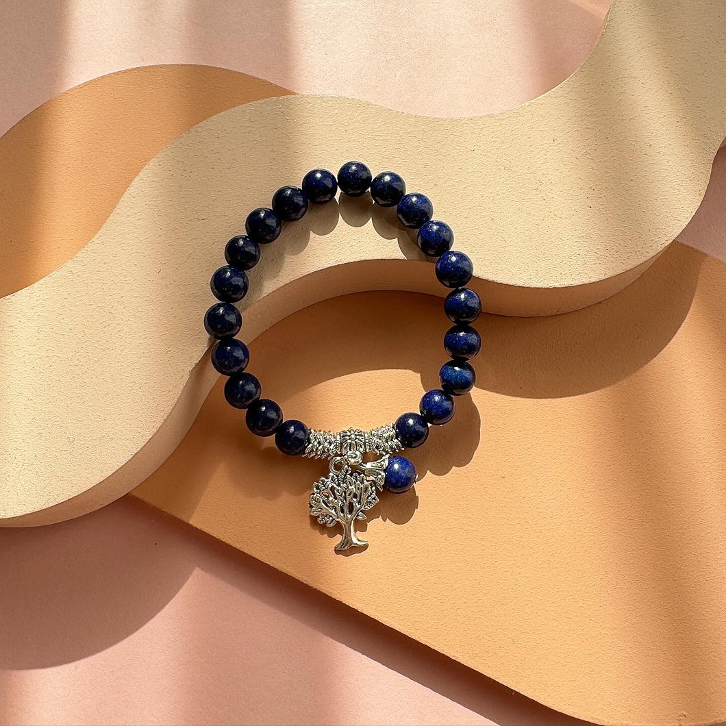 Tree Of Life Charm Lapis Lazuli Bracelet