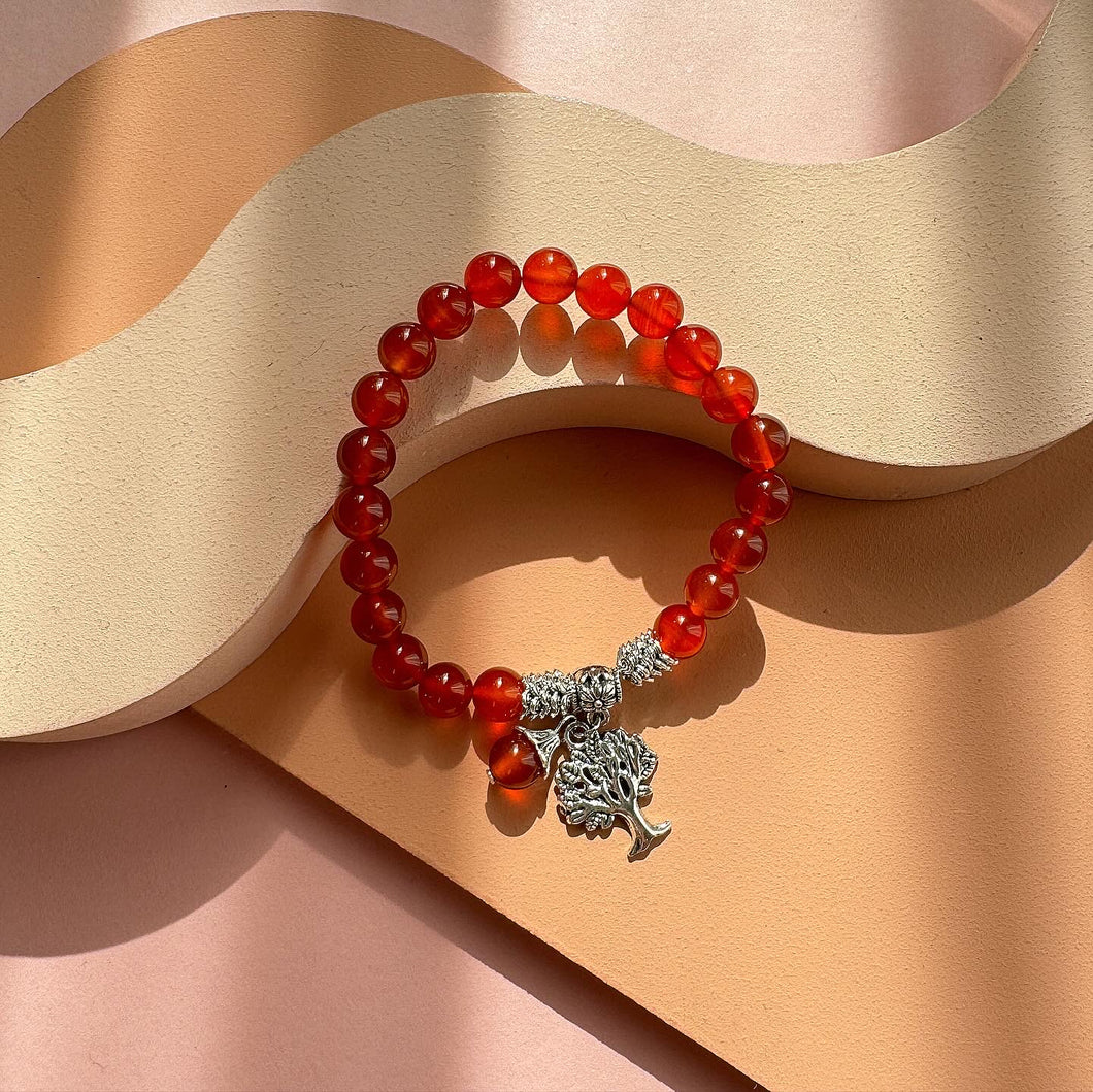 Tree Of Life Carnelian Bracelet