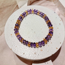 Load image into Gallery viewer, Citrine with Amethyst Bracelet
