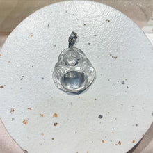 Load image into Gallery viewer, 92.5 Silver Clear Quartz Happy Buddha
