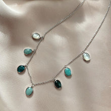 Load image into Gallery viewer, Faith Necklace in Mother Of Pearl, Apatite with Amazonite
