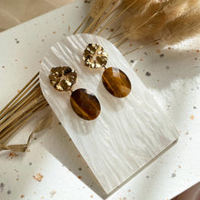 Load image into Gallery viewer, Tiger Eye Earring
