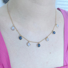 Load image into Gallery viewer, Faith Necklace in Blue Lace Agate with Sodalite
