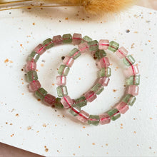 Load image into Gallery viewer, Strawberry With Green Quartz Bracelet
