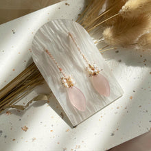 Load image into Gallery viewer, Pink Opal with Rose Quartz Earring
