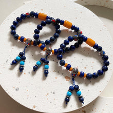 Load image into Gallery viewer, Lapis Lazuli Tassle Bracelet
