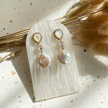 Load image into Gallery viewer, Baroque Pearl With Mother Of Pearl Earring
