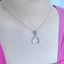 Load image into Gallery viewer, Hematite with Moonstone Necklace
