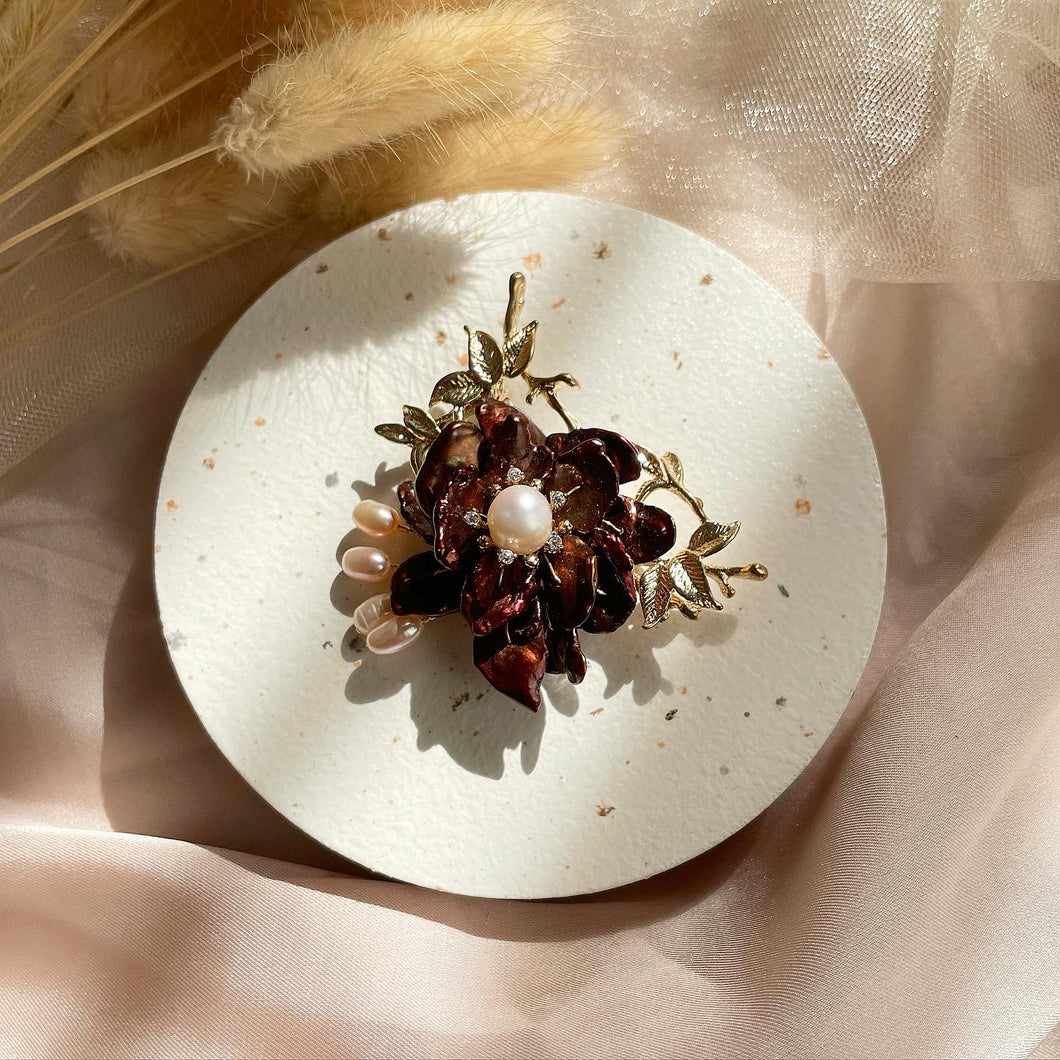 Baroque Pearl Brooch