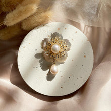 Load image into Gallery viewer, Mother Of Pearl with Pearl Brooches / Pendant
