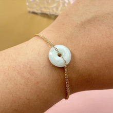 Load image into Gallery viewer, Safe and Sound (平平安安）Jade Peace Buckle Adjustable Bracelet

