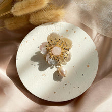 Load image into Gallery viewer, Mother Of Pearl with Rose Quartz Brooches / Pendant
