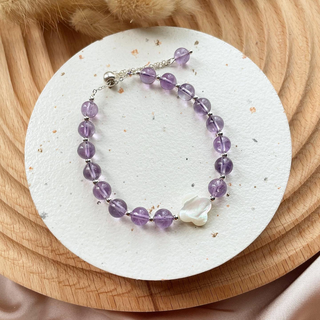 Mother Of Pearl with Amethyst Bracelet