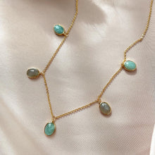 Load image into Gallery viewer, Faith Necklace in Amazonite with Labradorite
