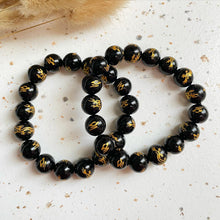 Load image into Gallery viewer, Black Onyx Dragon Bracelet
