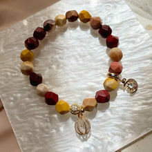 Load image into Gallery viewer, Mookaite Jasper Bracelet with Charms
